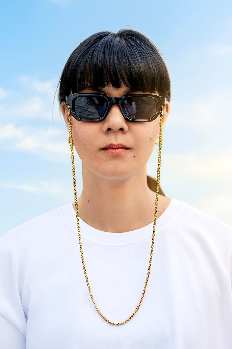 SNAKE GOLD • glasses/ mask chain