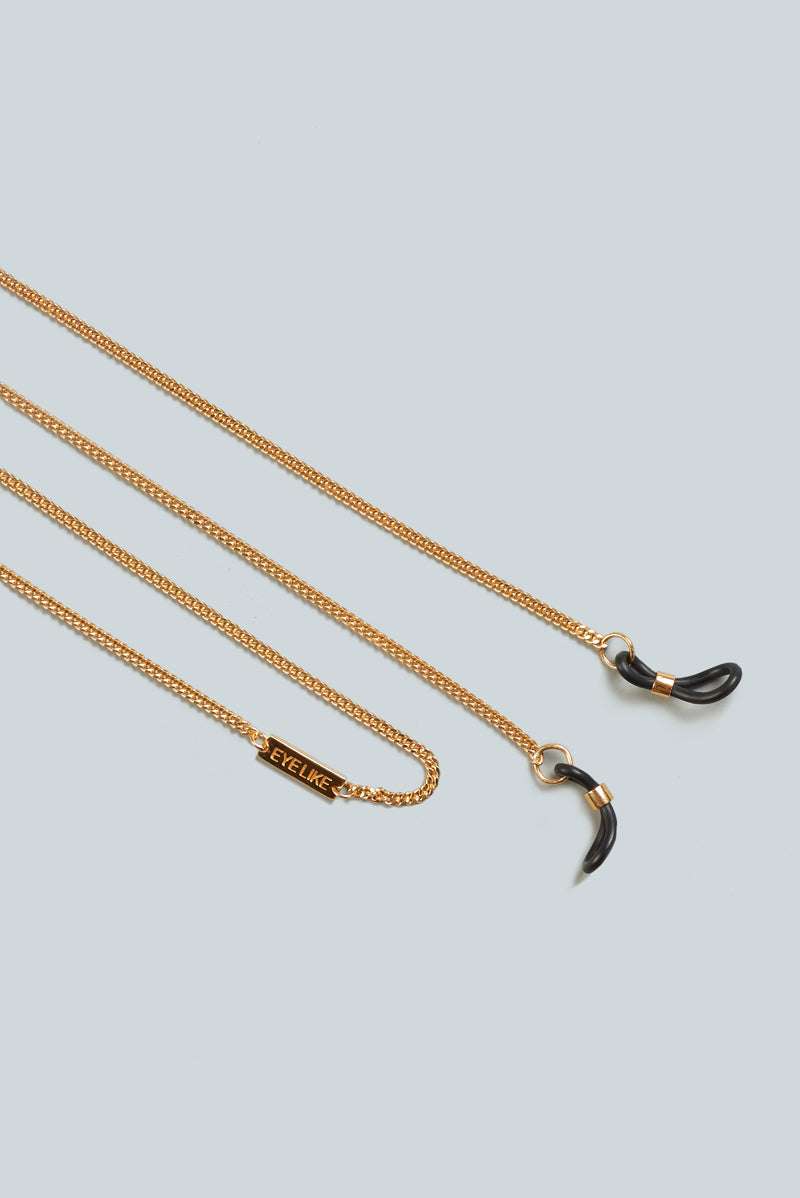 VIKA X EYELIKE STERLING SILVER gold plated • glasses chain